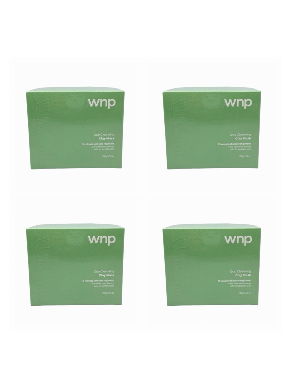 WNP Duo Cleansing Clay Mask Bundle - 4 Units - 100g / 3.53 oz x 4
